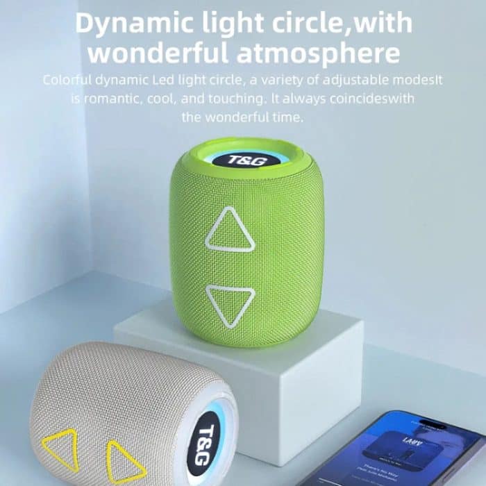 T&G TG655 Outdoor Tragbarer TWS Drahtloser Bluetooth-Lautsprecher LED-Licht-Stereo-Subwoofer – Bild 5
