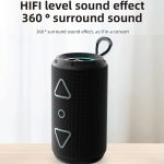 T&G TG-656 Tragbarer kabelloser 3D-Stereo-Subwoofer, Bluetooth-Lautsprecher, unterstützt FM/LED-Atmosphärenlicht, TG-656 – Bild 4