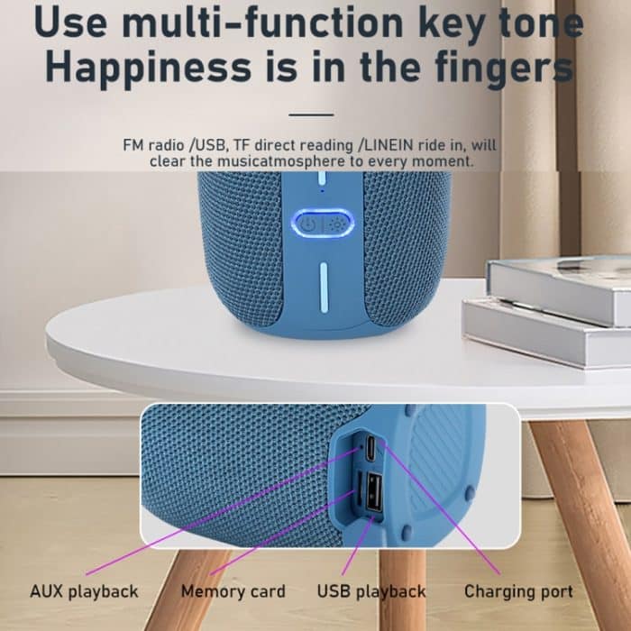 T&G TG-658 Outdoor USB High Power 8W Heavy Bass Wireless Bluetooth-Lautsprecher, TG-658 – Bild 6