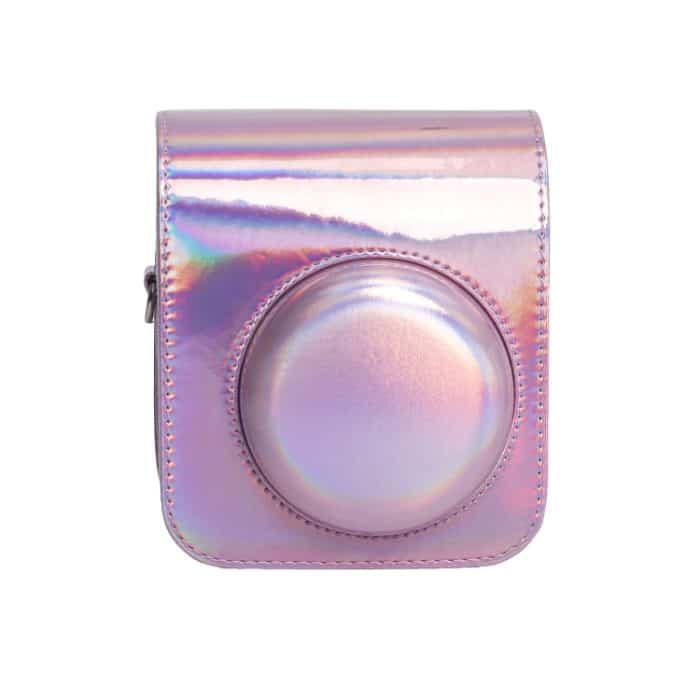 Laser Ganzkörper-Kameratasche aus Leder mit Riemen, For FUJIFILM instax mini 12 – Bild 2