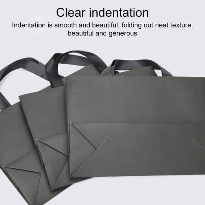 Schwarze Einkaufshandtasche aus Kraftpapier, S, M, L, XL – Bild 3