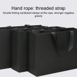 Schwarze Einkaufshandtasche aus Kraftpapier, S, M, L, XL – Bild 5