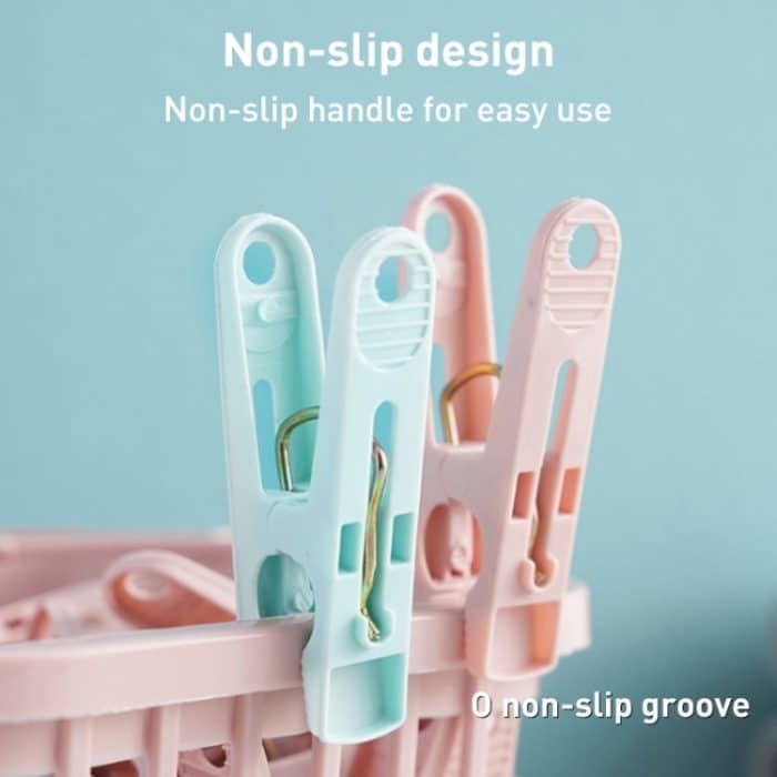 Multifunktionale Wäscheklammer, Haushalts-Kunststoffkorb, Sockenklammer, 30 Stück / Box, Random Color – Bild 4