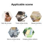 10 m dickes Nylonseil für den Außenbereich zum Aufhängen von Kleidung, 10m – Bild 7