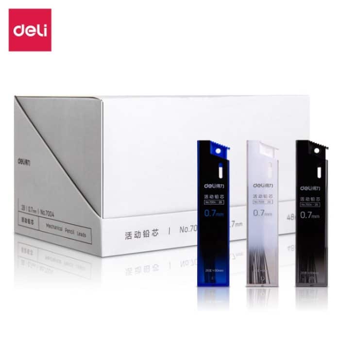 EDA005456401.jpg Deli 0,7 mm bewegliche Mine 2B automatische Bleistiftmine, 0.7mm – Bild 1