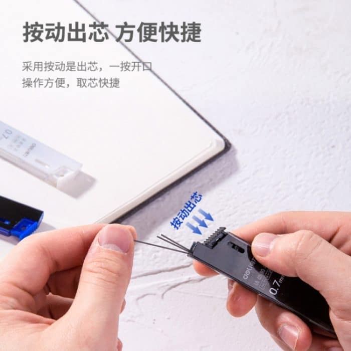 Deli 0,7 mm bewegliche Mine 2B automatische Bleistiftmine, 0.7mm – Bild 2