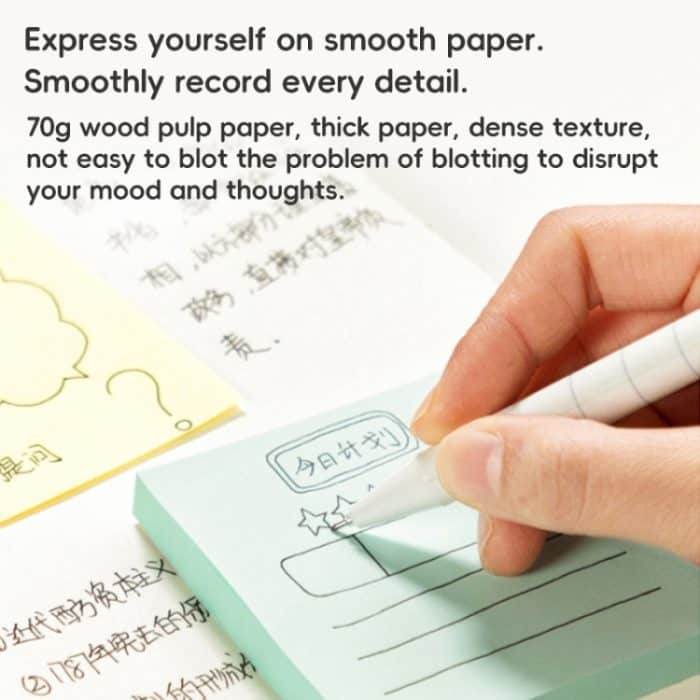 Deli 7156 Haftnotizen, buntes Etikettenpapier, 100 Sheets – Bild 3