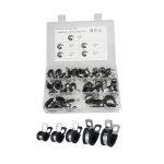 42 PCS Autogummikissen-Rohrschellen Edelstahlklemmen