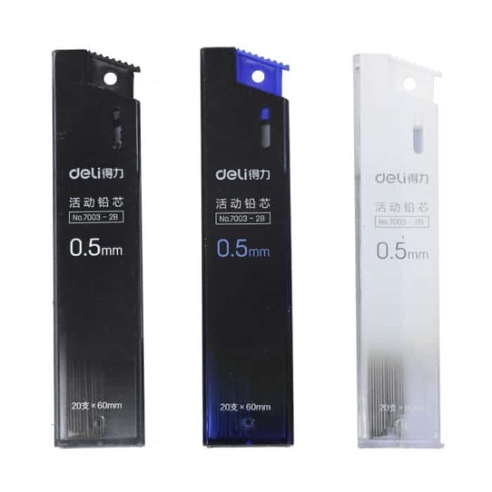 EDA005469601.jpg Deli 0,5 mm bewegliche Mine 2B automatische Bleistiftmine, 0.5mm – Bild 1