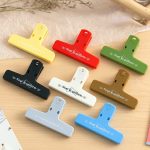 Handbuch-Clip, bunter Retro-Kunststoff-Clip, Snack-Beleg-Clip