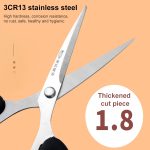 HONGDALIMEI S003 Schüler-Briefpapierschere aus Edelstahl, handgefertigt, Heimschere – Bild 3