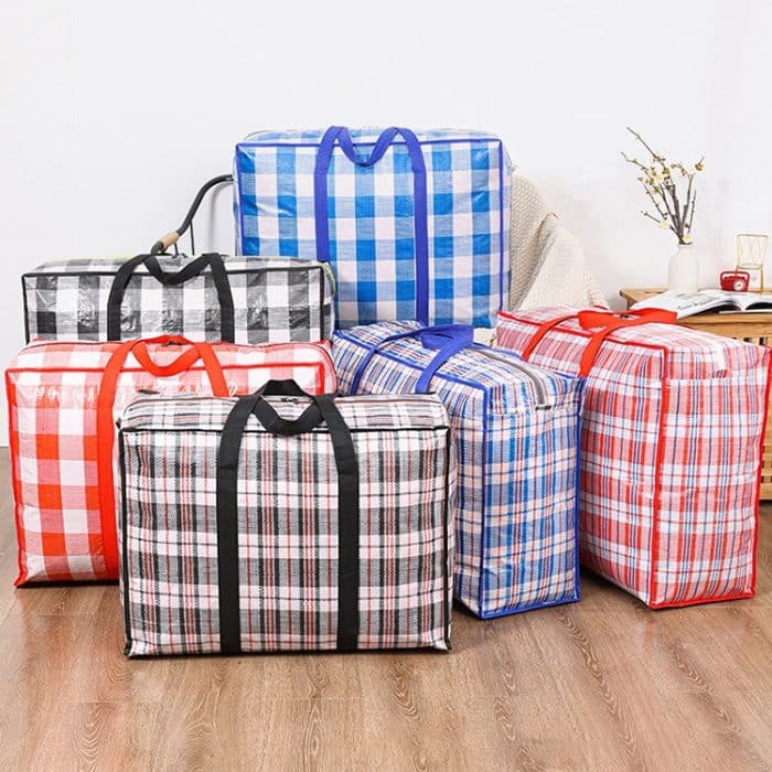 Gewebte Taschen, Umzugstaschen, Packtaschen, staub- und feuchtigkeitsbeständige Quilt-Aufbewahrungstasche, 48x32x24cm, 58x42x24cm, 68x50x24cm, 78x55x24cm, 88x50x30cm – Bild 1
