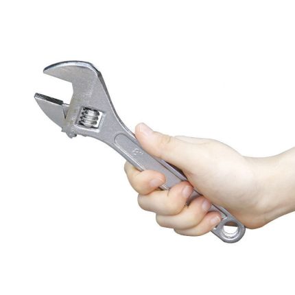 Verstellbarer Schraubenschlüssel, insgesamt vergütet, fein poliert, verchromt, manueller verstellbarer Huhui-Schraubenschlüsselgriff, 8 inch, 12 inch
