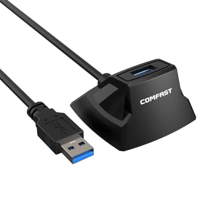 EDA005630901A.jpg COMFAST CF-U318 1,2 m Hochgeschwindigkeits-USB 3.0-Verlängerungskabel mit Sockel – Bild 1