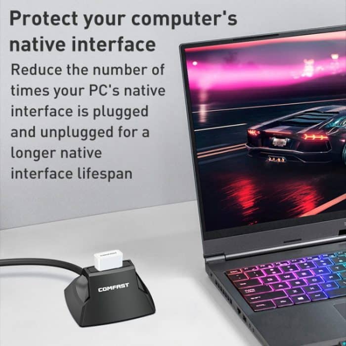 COMFAST CF-U318 1,2 m Hochgeschwindigkeits-USB 3.0-Verlängerungskabel mit Sockel – Bild 5