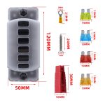 CP-4041 Vertikaler 6-Wege-Sicherungsblock mit Sicherungen und Anschlüssen – Bild 6