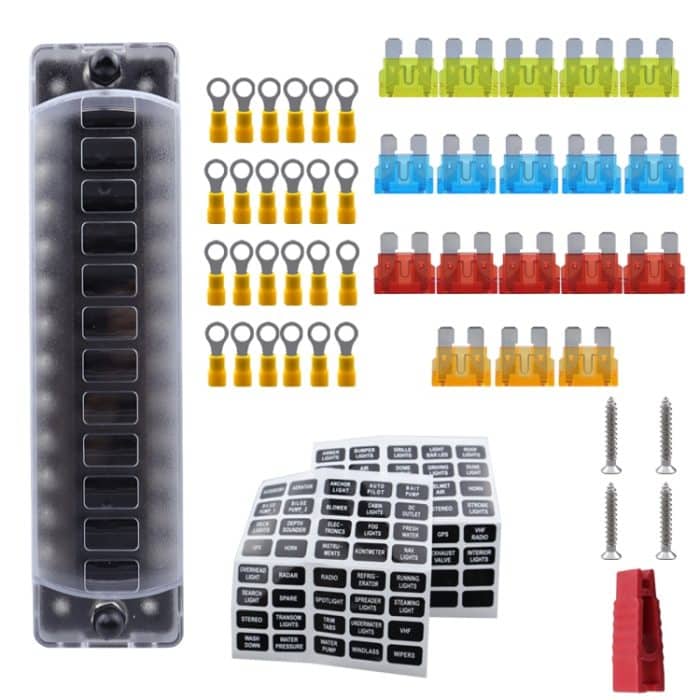 CP-4042 Vertikaler 12-Wege-Sicherungsblock mit 12 Sicherungen und 12 Anschlussklemmen – Bild 5