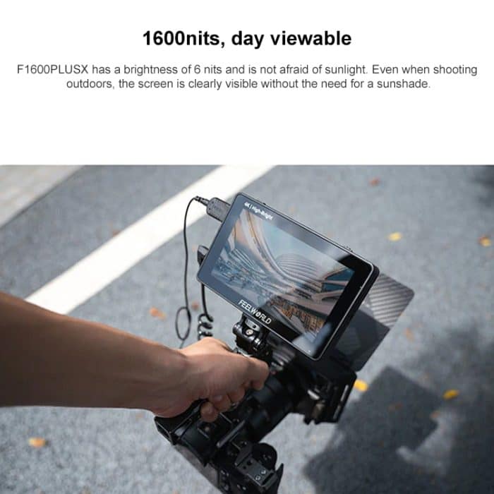 FEELWORLD F6 PLUSX 5,5 Zoll hochheller 1600nit Touchscreen DSLR-Kamera-Feldmonitor IPS FHD1920x1080 4K HDMI, F6 PLUSX – Bild 7