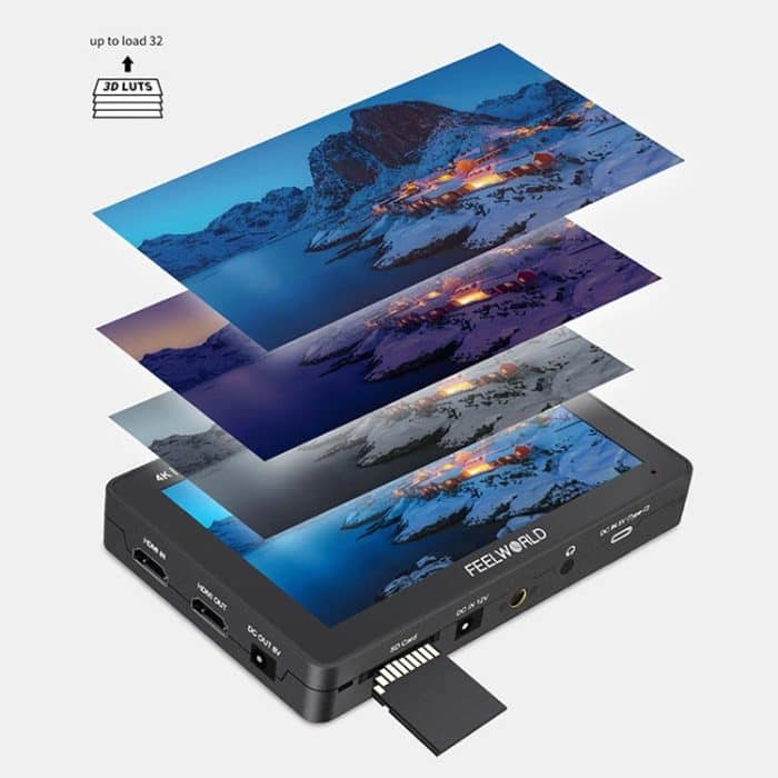 FEELWORLD F6 PLUSX 5,5 Zoll hochheller 1600nit Touchscreen DSLR-Kamera-Feldmonitor IPS FHD1920x1080 4K HDMI, F6 PLUSX – Bild 10