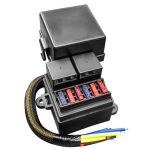 12V 4 Pin IP65 Wasserdicht Auto 6 Slots Modifiziertes Relais Sicherungskasten mit Kabelsatz