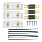 3-in-1 ANL-Car-Audio-modifizierter Sicherungshalter mit 200-A-Sicherung, 50A, 80A, 100A, 120A, 125A, 150A, 200A, 250A, 300A, 400A, 500A