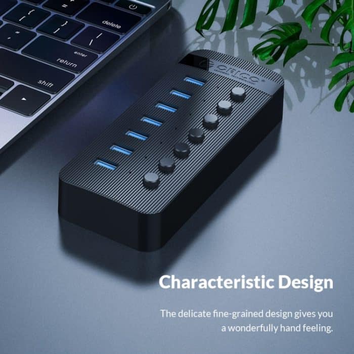 ORICO CT2U3-13AB Kunststoffstreifen 13 Ports USB 3.0 HUB mit einzelnen Schaltern, AU Plug, EU Plug, UK Plug, US Plug – Bild 11
