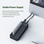 ORICO CT2U3-13AB Kunststoffstreifen 13 Ports USB 3.0 HUB mit einzelnen Schaltern, AU Plug, EU Plug, UK Plug, US Plug – Bild 9