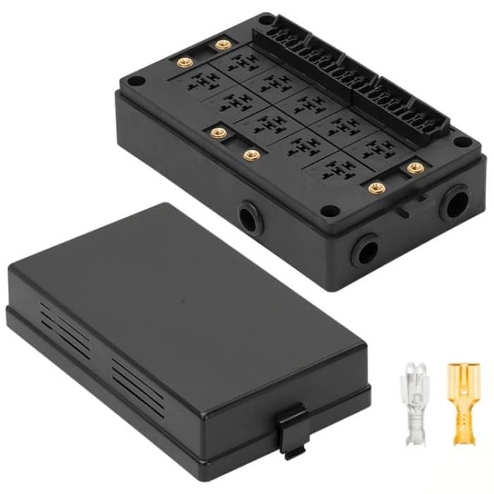 12V Auto-Mehrwege-Relais-Sicherungskasten 15-Wege-Sicherungshalter – Bild 1