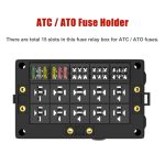 12V Auto-Mehrwege-Relais-Sicherungskasten 15-Wege-Sicherungshalter – Bild 2