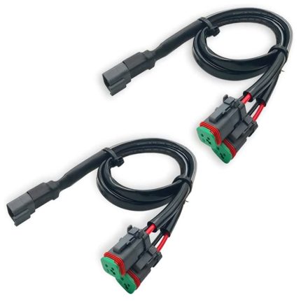 2 Stück IP67 wasserdichter DT-Buchsenadapter, 2 in 1, 3 in 1, 4 in 1, 1 in 1 Extended Style