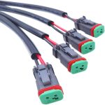 2 Stück IP67 wasserdichter DT-Buchsenadapter, 2 in 1, 3 in 1, 4 in 1, 1 in 1 Extended Style – Bild 2