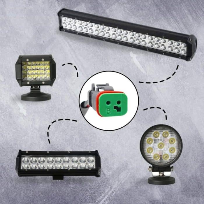 2 Stück IP67 wasserdichter DT-Buchsenadapter, 2 in 1, 3 in 1, 4 in 1, 1 in 1 Extended Style – Bild 4