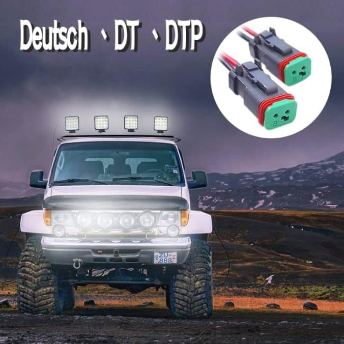 2 Stück IP67 wasserdichter DT-Buchsenadapter, 2 in 1, 3 in 1, 4 in 1, 1 in 1 Extended Style – Bild 5