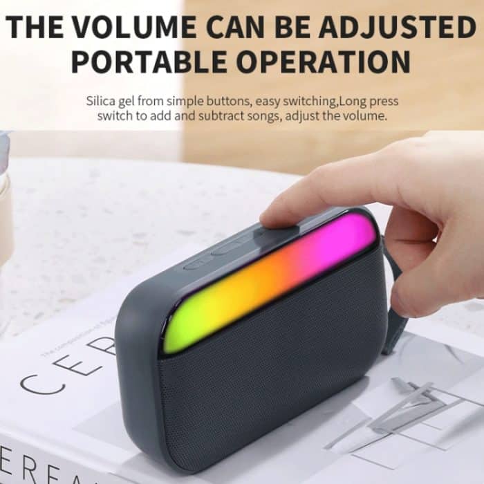 BS56 LED tragbarer Subwoofer TWS kabelloser Bluetooth-Lautsprecher – Bild 2