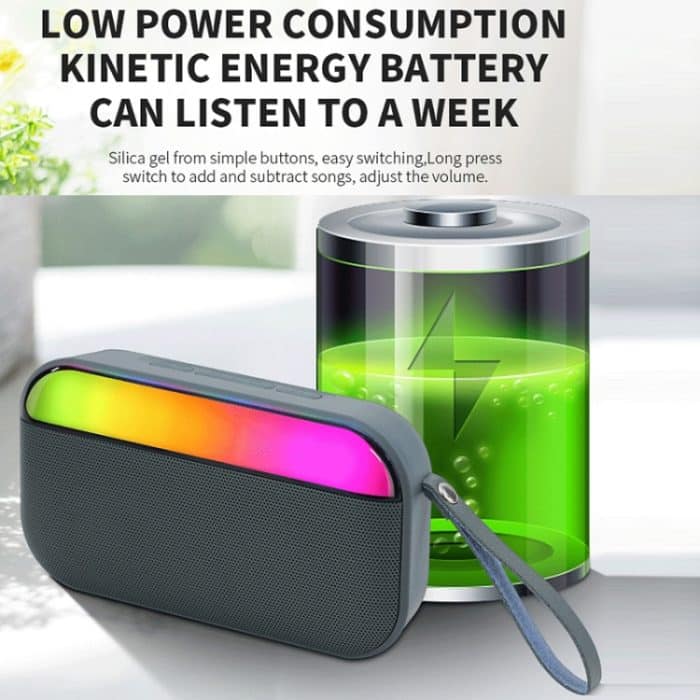 BS56 LED tragbarer Subwoofer TWS kabelloser Bluetooth-Lautsprecher – Bild 7