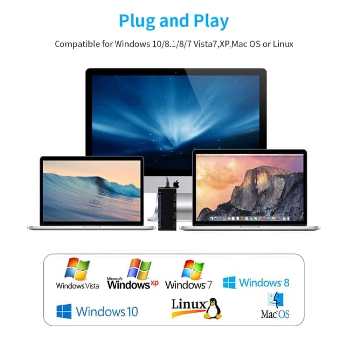 CR7 USB3.0 + Typ-C Multifunktionskartenleser CF / XD / MS / SD / TF-Karte 7 in 1 – Bild 5