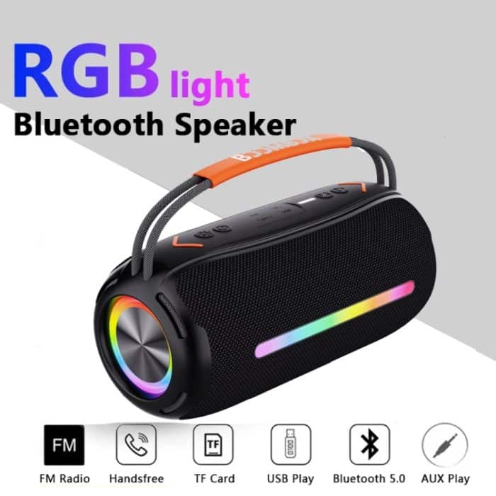 T&G X360 20 W RGB bunter Bluetooth-Lautsprecher, tragbarer 3D-Stereo-Außenlautsprecher, X360 – Bild 2