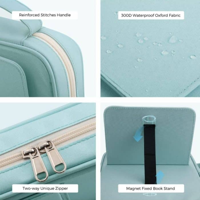 Tragbare Aufbewahrungstasche im Buchstützen-Design für elektronische Produkte – Bild 4