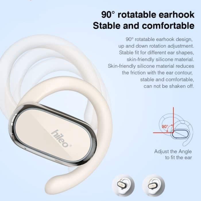 Hileo Hi92 LED-Display TWS Drahtloser Bluetooth IPX5 Wasserdichter Kopfhörer mit Rauschunterdrückung, Hi92 – Bild 4