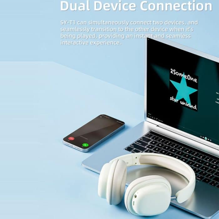 T1 faltbare Telefon-Audio-ENC-Rauschunterdrückung, kabellose Gaming-Kopfhörer mit Mikrofon, T1 – Bild 5