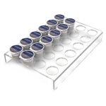 YX038 Acryl-Aufbewahrungsständer für Kaffeekapseln mit 24 Löchern