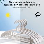 Verdickter, rutschfester, nahtloser Kleiderbügel aus Kunststoff, normaler Stil – Bild 6