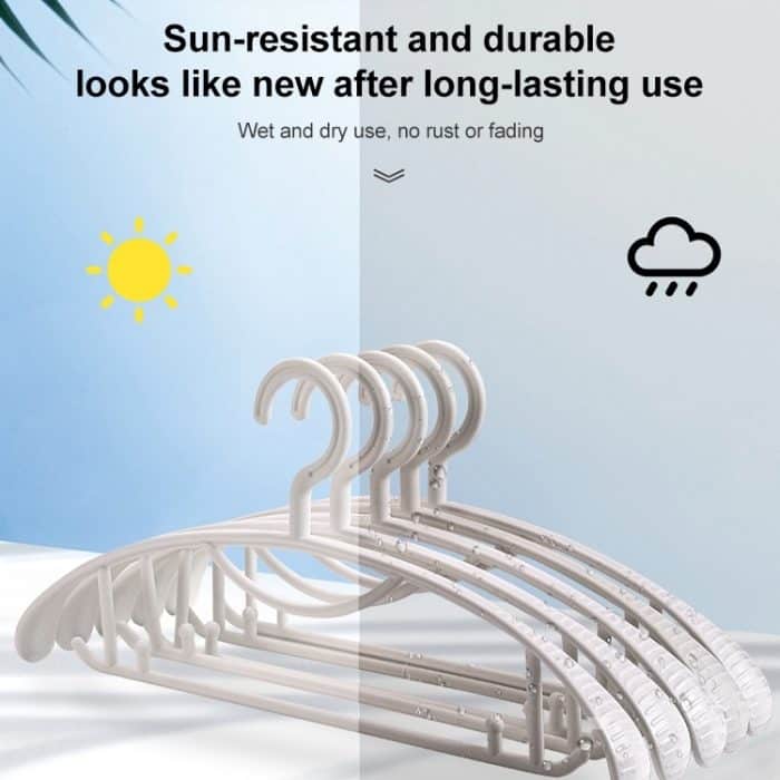 Verdickter, rutschfester, nahtloser Kleiderbügel aus Kunststoff, normaler Stil – Bild 6