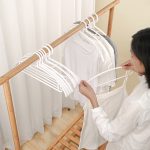 Verdickter, rutschfester, nahtloser Kleiderbügel aus Kunststoff, normaler Stil – Bild 9