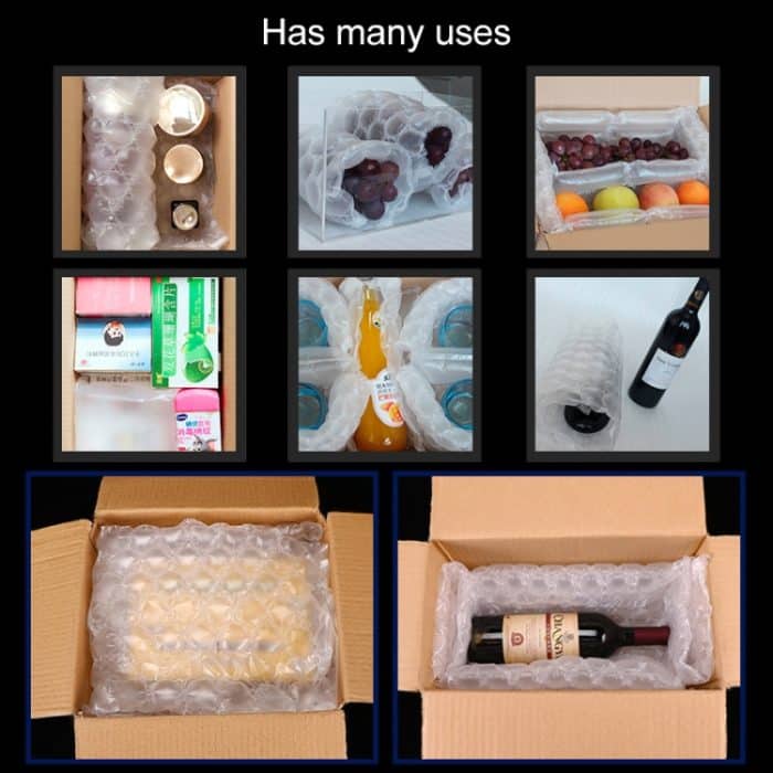 2 Stück aufblasbare Kürbisfolie, Luftpolsterfolie, Express-Verpackung, stoßfeste Luftpolsterfolie, Länge: 300 m, 30x20, 30x40 – Bild 5