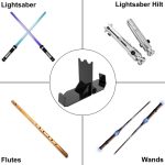 YX060 Lichtschwertständer, Acryl-Lichtschwert-Displayhalter, Schwarz – Bild 4