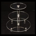 YX062 3-stufiger runder Cupcake-Ständer aus Acryl – Bild 9