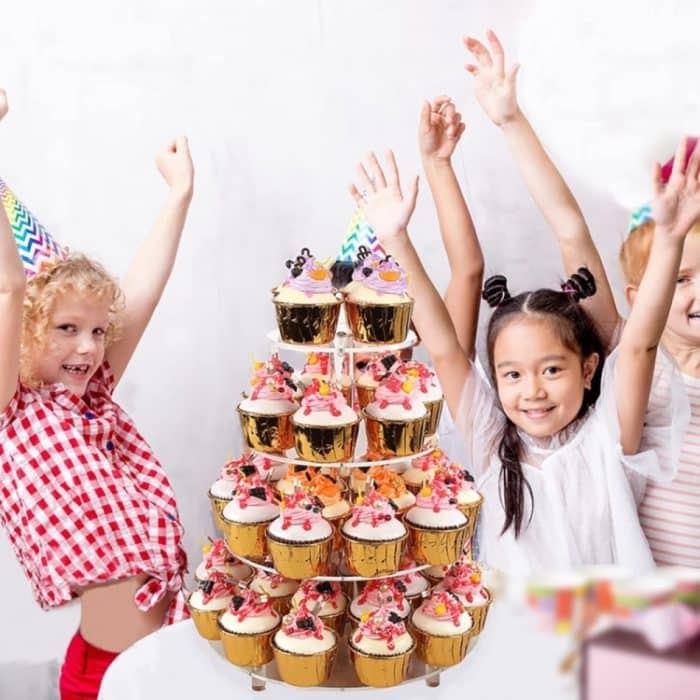 YX064 Runder Cupcake-Ständer aus Acryl mit 4 Etagen – Bild 5