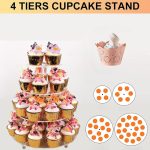 YX064 Runder Cupcake-Ständer aus Acryl mit 4 Etagen – Bild 6