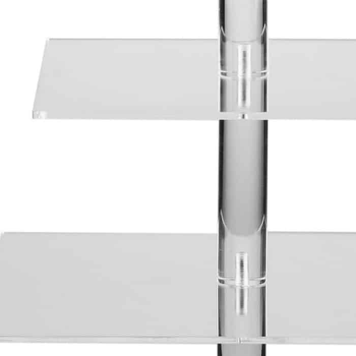 YX065 Quadratischer Cupcake-Ständer aus Acryl mit 4 Etagen – Bild 5